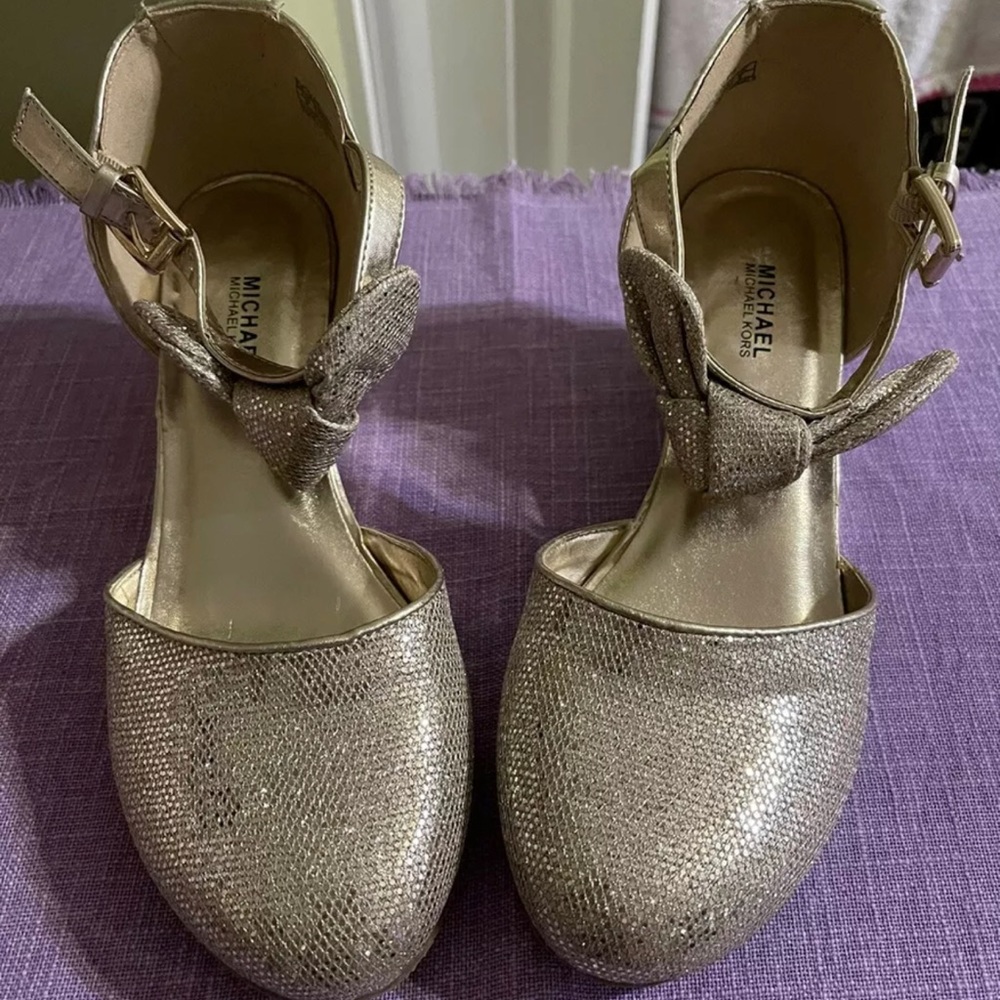 Michael Kors Gold Wedges